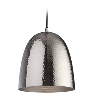 Firstlight Lighting Assam 1 Light Dome Ceiling Pendant Nickel, Matt Nickel Inside, E27 Firstlight Lighting Assam 1 Light Dome Ceiling Pendant Nickel, Matt Nickel Inside, E27