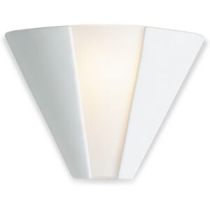 Firstlight Ceramic C332UN Wall Uplighter - 1 Light, Acid White Glass Firstlight Ceramic C332UN Wall Uplighter - 1 Light, Acid White Glass