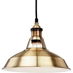 Firstlight Lighting Albany 1 Light Dome Ceiling Pendant Antique Brass, E27 Firstlight Lighting Albany 1 Light Dome Ceiling Pendant Antique Brass, E27