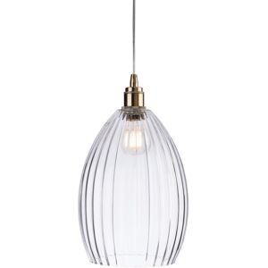 Firstlight Lighting Victory 1 Light Dome Ceiling Pendant Antique Brass, Clear Glass, E27 Firstlight Lighting Victory 1 Light Dome Ceiling Pendant Antique Brass, Clear Glass, E27