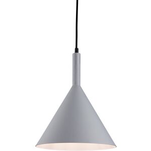 Firstlight Lighting Everest 1 Light Dome Ceiling Pendant Grey with White Inside, E27 Firstlight Lighting Everest 1 Light Dome Ceiling Pendant Grey with White Inside, E27