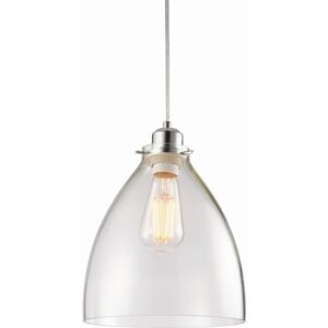 Endon Elstow Chrome Glass Pendant Light - Pendant Light Endon Elstow Chrome Glass Pendant Light - Pendant Light
