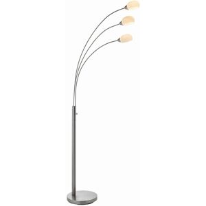 Endon Jaspa LED 3 Light Floor Lamp Satin Nickel White Glass - Floor Lamp Endon Jaspa LED 3 Light Floor Lamp Satin Nickel White Glass - Floor Lamp