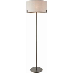 Endon Collection Hayfield Floor Lamp Brushed Bronze Natural Linen - Floor Lamp Endon Collection Hayfield Floor Lamp Brushed Bronze Natural Linen - Floor Lamp