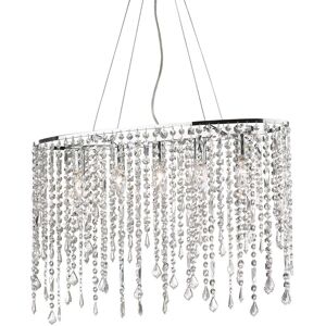 Ideal Lux RAIN SP5 Ceiling Light - Crystal, Chrome, E14 Ideal Lux RAIN SP5 Ceiling Light - Crystal, Chrome, E14
