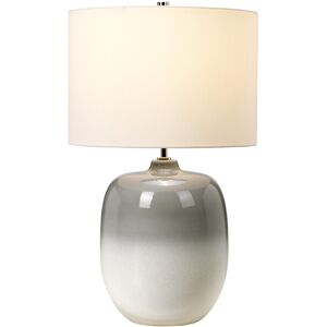 Elstead Lighting Chalk Farm Ceramic Table Lamp - Ivory, Light Grey, Nickel Elstead Lighting Chalk Farm Ceramic Table Lamp - Ivory, Light Grey, Nickel