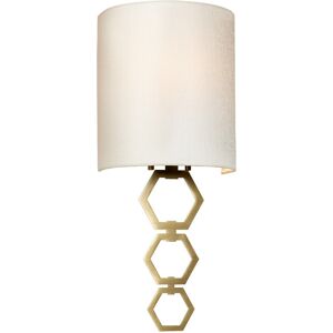 Elstead Clark Small Wall Light - Aged Brass, Ivory Shade Elstead Clark Small Wall Light - Aged Brass, Ivory Shade