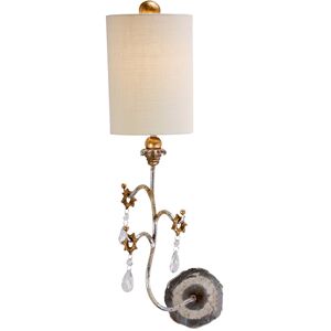 Elstead Lighting Tivoli Wall Light Silver Cream - Wall Light Elstead Lighting Tivoli Wall Light Silver Cream - Wall Light