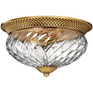 Elstead Lighting Hinkley Plantation 3 Light Flush Mount Burnished Brass Elstead Lighting Hinkley Plantation 3 Light Flush Mount Burnished Brass