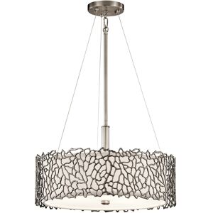 Kichler Silver Coral 3-Light Ceiling Pendant - Ceiling Pendant Kichler Silver Coral 3-Light Ceiling Pendant - Ceiling Pendant