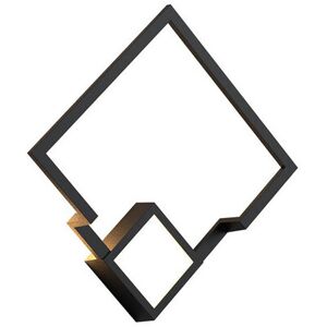 INSPIRED LIGHTING Boutique Square Wall Lamp, 18W LED, 3000K, 1150lm, Black, 3yrs Warranty INSPIRED LIGHTING Boutique Square Wall Lamp, 18W LED, 3000K, 1150lm, Black, 3yrs Warranty