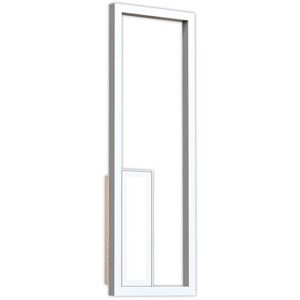 INSPIRED LIGHTING Boutique Rectangle Wall Lamp, Dimmable, 21W LED, 3000K, 1130lm, White, 3yrs Warranty INSPIRED LIGHTING Boutique Rectangle Wall Lamp, Dimmable, 21W LED, 3000K, 1130lm, White, 3yrs Warranty