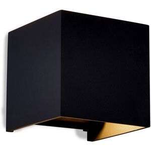 INSPIRED LIGHTING Davos Square Wall Lamp, 2 x 6W LED, 4000K, 1100lm, IP54, Sand Black, 3yrs Warranty INSPIRED LIGHTING Davos Square Wall Lamp, 2 x 6W LED, 4000K, 1100lm, IP54, Sand Black, 3yrs Warranty