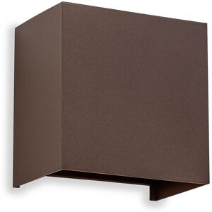 INSPIRED LIGHTING Davos XL Square Wall Lamp, 2x10W LED, 4000K, 1830lm, IP65, Rust Brown, 3yrs Warranty INSPIRED LIGHTING Davos XL Square Wall Lamp, 2x10W LED, 4000K, 1830lm, IP65, Rust Brown, 3yrs Warranty