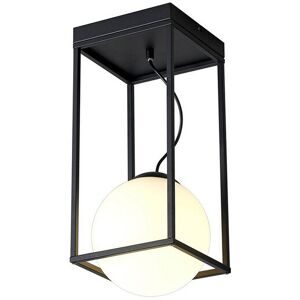 INSPIRED LIGHTING Desigual Small Tall Semi Flush, 1 Light E27, Matt Black INSPIRED LIGHTING Desigual Small Tall Semi Flush, 1 Light E27, Matt Black