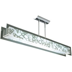 INSPIRED LIGHTING Euphoria Semi Flush 2 Light T5, Polished Chrome, Opal White Glass, NOT LED, CFL Compatible INSPIRED LIGHTING Euphoria Semi Flush 2 Light T5, Polished Chrome, Opal White Glass, NOT LED, CFL Compatible