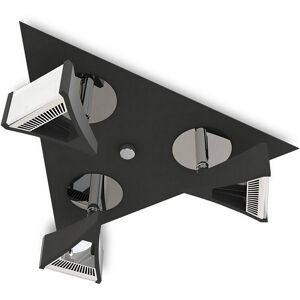 INSPIRED LIGHTING Filippo Spot Light 3 Light LED Triangular 15W 3000K, 1350lm, Matt Black/Polished Chrome INSPIRED LIGHTING Filippo Spot Light 3 Light LED Triangular 15W 3000K, 1350lm, Matt Black/Polished Chrome