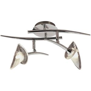 INSPIRED LIGHTING Flavia Linear Spot Light 2 Light G9 With Adjustable Heads, Polished Chrome INSPIRED LIGHTING Flavia Linear Spot Light 2 Light G9 With Adjustable Heads, Polished Chrome