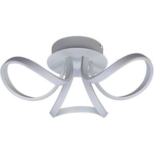 INSPIRED LIGHTING Knot Blanco Ceiling 48cm Round 3 Looped Arms 36W LED 4000K, 2520lm, White/Frosted Acrylic, 3yrs Warranty INSPIRED LIGHTING Knot Blanco Ceiling 48cm Round 3 Looped Arms 36W LED 4000K, 2520lm, White/Frosted Acrylic, 3yrs Warranty