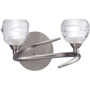 INSPIRED LIGHTING Loop Wall Lamp 2 Light G9 ECO, Satin Nickel INSPIRED LIGHTING Loop Wall Lamp 2 Light G9 ECO, Satin Nickel