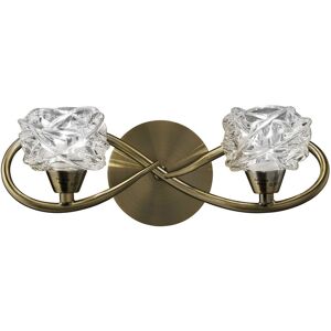 INSPIRED LIGHTING Maremagnum Wall Lamp Switched 2 Light G9, Antique Brass INSPIRED LIGHTING Maremagnum Wall Lamp Switched 2 Light G9, Antique Brass