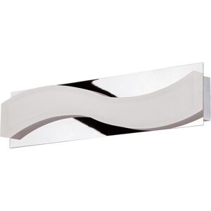 INSPIRED LIGHTING Ola Wall Lamp 5W LED Small Wave 3000K IP44, 450lm, Polished Chrome/Frosted Acrylic INSPIRED LIGHTING Ola Wall Lamp 5W LED Small Wave 3000K IP44, 450lm, Polished Chrome/Frosted Acrylic