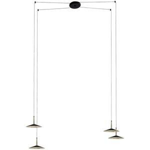 INSPIRED LIGHTING Orion 4 Light Linear Pendant, 32W LED, 3000K, 1770lm, Black,/Antique Brass, 3yrs Warranty INSPIRED LIGHTING Orion 4 Light Linear Pendant, 32W LED, 3000K, 1770lm, Black,/Antique Brass, 3yrs Warranty