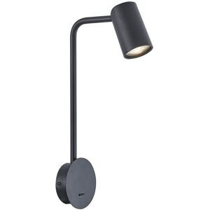 INSPIRED LIGHTING Sal Wall Lamp Switched 1 Light GU10, Sand BLack INSPIRED LIGHTING Sal Wall Lamp Switched 1 Light GU10, Sand BLack