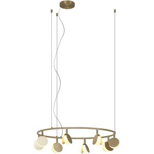 INSPIRED LIGHTING Shell 8 Light Pendant, Round, 40W LED, 3000K, 2120lm, Gold, 3yrs Warranty INSPIRED LIGHTING Shell 8 Light Pendant, Round, 40W LED, 3000K, 2120lm, Gold, 3yrs Warranty