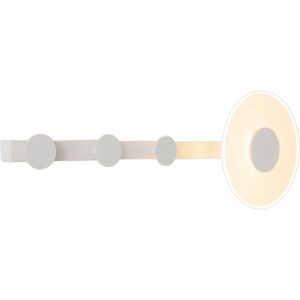 Inspired Lighting Venus Wall Lamp Coat Rack - 6W LED, 3000K, White Inspired Lighting Venus Wall Lamp Coat Rack - 6W LED, 3000K, White