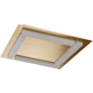 INSPIRED LIGHTING Verona Square Ceiling 4 Light 20W LED 3000K, 1800lm, Satin Gold/Frosted Acrylic INSPIRED LIGHTING Verona Square Ceiling 4 Light 20W LED 3000K, 1800lm, Satin Gold/Frosted Acrylic