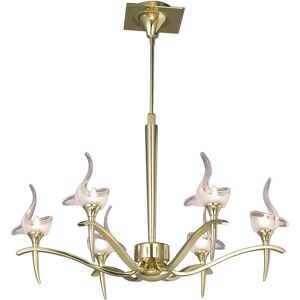 INSPIRED LIGHTING Viena Telescopic Pendant Round 6 Light G9, Polished Brass INSPIRED LIGHTING Viena Telescopic Pendant Round 6 Light G9, Polished Brass
