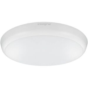 Integral LED Lighting LED Flush Ceiling / Wall Light 18W 4000K 1584lm IK10 3hr Emergency Matt White IP54 Integral LED Lighting LED Flush Ceiling / Wall Light 18W 4000K 1584lm IK10 3hr Emergency Matt White IP54