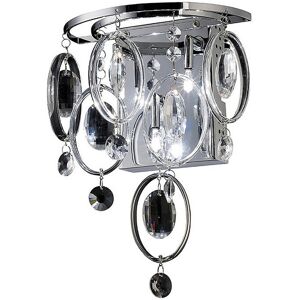 INSPIRED LIGHTING Solana Wall Lamp 3 Light G4 Polished Chrome/Crystal, NOT LED/CFL Compatible INSPIRED LIGHTING Solana Wall Lamp 3 Light G4 Polished Chrome/Crystal, NOT LED/CFL Compatible