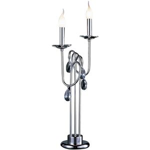 INSPIRED LIGHTING Danya Table Lamp 2 Light E14 Polished Chrome/Crystal INSPIRED LIGHTING Danya Table Lamp 2 Light E14 Polished Chrome/Crystal