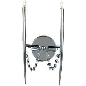INSPIRED LIGHTING Zest Wall Lamp 2 Light G4 Polished Chrome/Crystal, NOT LED/CFL Compatible INSPIRED LIGHTING Zest Wall Lamp 2 Light G4 Polished Chrome/Crystal, NOT LED/CFL Compatible