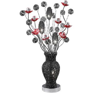 INSPIRED LIGHTING (DH) Nevada Table Lamp 4 Light G4 Black/Red/Crystal, NOT LED/CFL Compatible INSPIRED LIGHTING (DH) Nevada Table Lamp 4 Light G4 Black/Red/Crystal, NOT LED/CFL Compatible