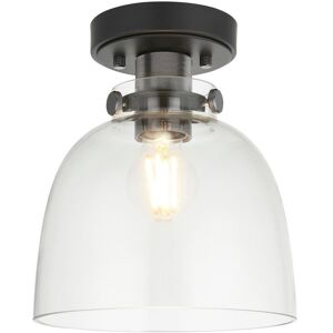 Merano Lighting Alessandria Bowl Semi Flush Ceiling Light Smokey Grey Tinted Glass, Black Chrome Plate Merano Lighting Alessandria Bowl Semi Flush Ceiling Light Smokey Grey Tinted Glass, Black Chrome Plate