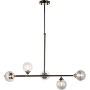 Merano Lighting Grosseto Bar Pendant Ceiling Light Black Chrome Plate, Smoked Mirror Glass Merano Lighting Grosseto Bar Pendant Ceiling Light Black Chrome Plate, Smoked Mirror Glass