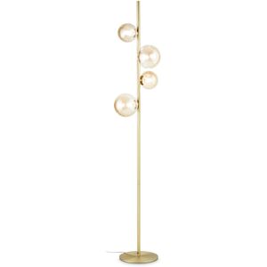 Ideal Lux Lighting Perlage 4 Light Multi Arm Floor Lamp Brass - Floor Lamp Ideal Lux Lighting Perlage 4 Light Multi Arm Floor Lamp Brass - Floor Lamp