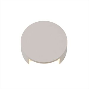 INSPIRED LIGHTING Alina Round Wall Lamp, 6.5W LED, 3000K, 656lm, White Paintable Gypsum, 3yrs Warranty INSPIRED LIGHTING Alina Round Wall Lamp, 6.5W LED, 3000K, 656lm, White Paintable Gypsum, 3yrs Warranty