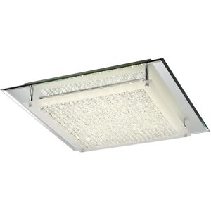 INSPIRED LIGHTING Gina Flush Ceiling, 500mm Square, 24W 1900lm LED 4000K Polished Chrome/Crystal INSPIRED LIGHTING Gina Flush Ceiling, 500mm Square, 24W 1900lm LED 4000K Polished Chrome/Crystal