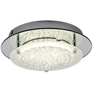 INSPIRED LIGHTING Gino Flush Ceiling, 280mm Round, 12W 1000lm LED 4000K Polished Silver INSPIRED LIGHTING Gino Flush Ceiling, 280mm Round, 12W 1000lm LED 4000K Polished Silver