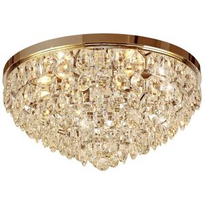 INSPIRED LIGHTING Coniston Flush Ceiling, 6 Light E14, French Gold/Crystal INSPIRED LIGHTING Coniston Flush Ceiling, 6 Light E14, French Gold/Crystal