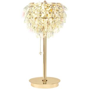 INSPIRED LIGHTING Coniston Table Lamp, 2 Light E14, French Gold/Crystal INSPIRED LIGHTING Coniston Table Lamp, 2 Light E14, French Gold/Crystal