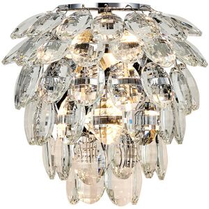 INSPIRED LIGHTING Coniston IP Wall Lamp, 2 Light G9, IP44, Polished Chrome/Crystal INSPIRED LIGHTING Coniston IP Wall Lamp, 2 Light G9, IP44, Polished Chrome/Crystal