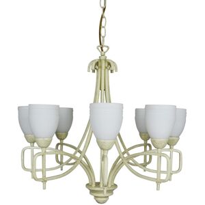 INSPIRED LIGHTING San Marino Pendant 8 Light E14 Cream/French Gold INSPIRED LIGHTING San Marino Pendant 8 Light E14 Cream/French Gold