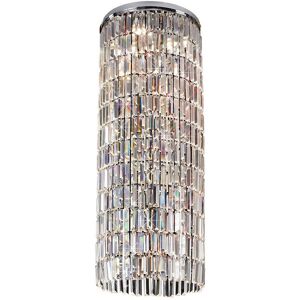 INSPIRED LIGHTING Torre Pendant 40cm Plate & Mirror Only 5 Light GU10 Polished Chrome/Crystal To Order 46 Hooka INSPIRED LIGHTING Torre Pendant 40cm Plate & Mirror Only 5 Light GU10 Polished Chrome/Crystal To Order 46 Hooka