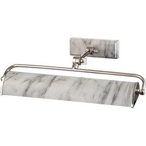 Elstead Lighting Winchfield 2 Light Medium Picture Light Polished Nickel & White Marble Effect Elstead Lighting Winchfield 2 Light Medium Picture Light Polished Nickel & White Marble Effect