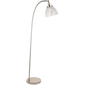 Endon Collection Lighting Hansen Task Floor Lamp Bright Nickel Plate, Clear Glass, 1x E27 Endon Collection Lighting Hansen Task Floor Lamp Bright Nickel Plate, Clear Glass, 1x E27